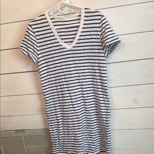 Universal Thread Navy and White Striped Dress